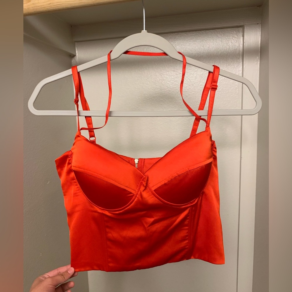 Sexy cropped corset top